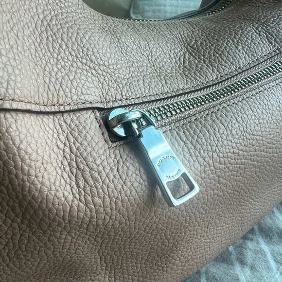 Coach Harley East West Hobo Shoulder Bag with Snakeskin Trim - Picture 5 of 10